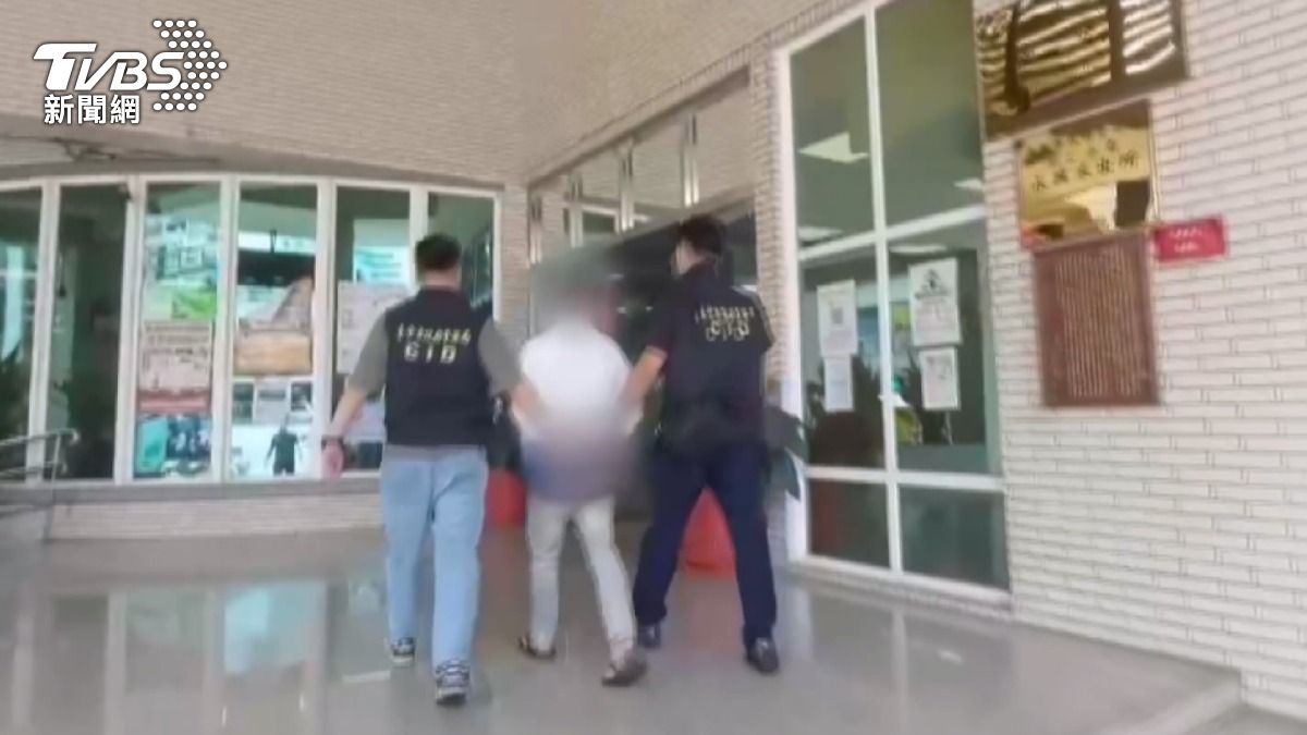 嫌犯落網。(圖／TVBS)