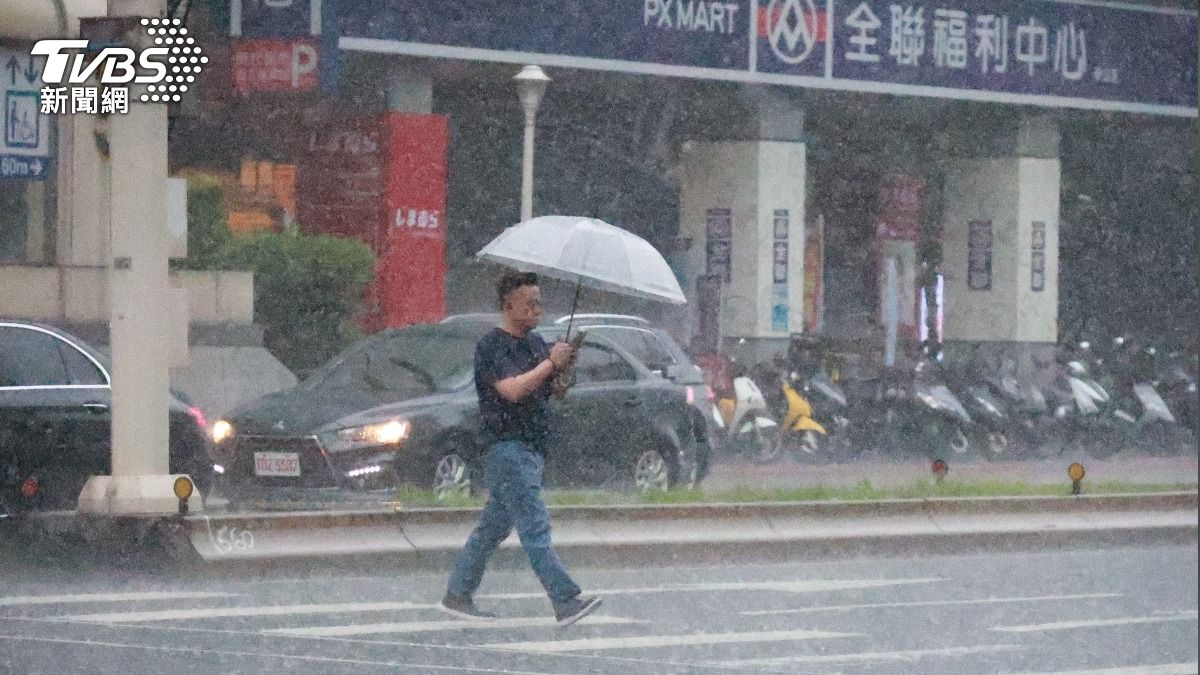 天氣/大雨狂轟!2縣市發布淹水警戒 5地列一級