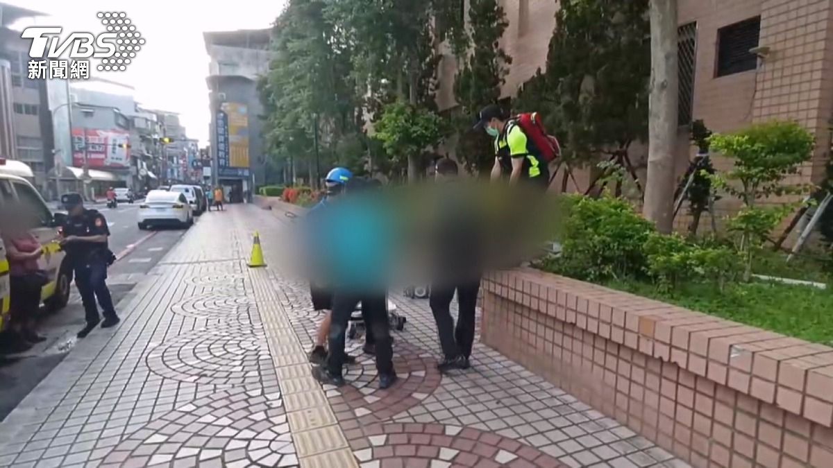 修台電冷氣墜樓亡 疑安全繩鬆脫 台電:非外包工但同感悲傷。(圖/TVBS)
