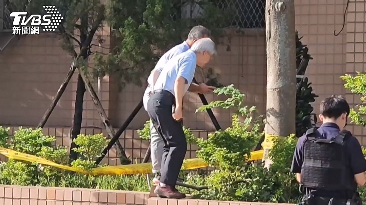 修台電冷氣墜6樓 「繩索鬆脫」老闆身亡。(圖/TVBS)