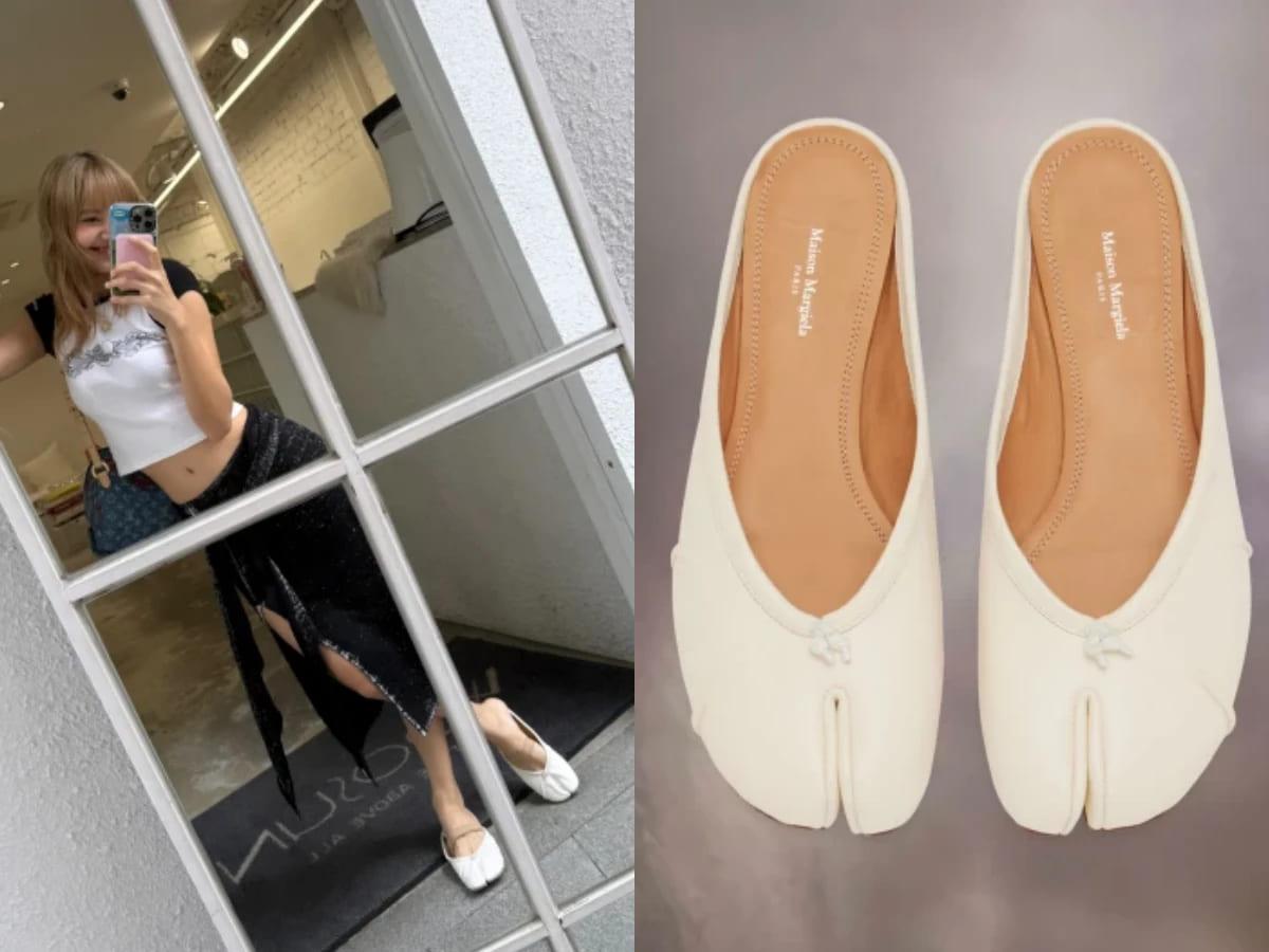 Maison Margiela Tabi。(圖/翻攝自IG@lalalalisa_m、X@kpopstarz)