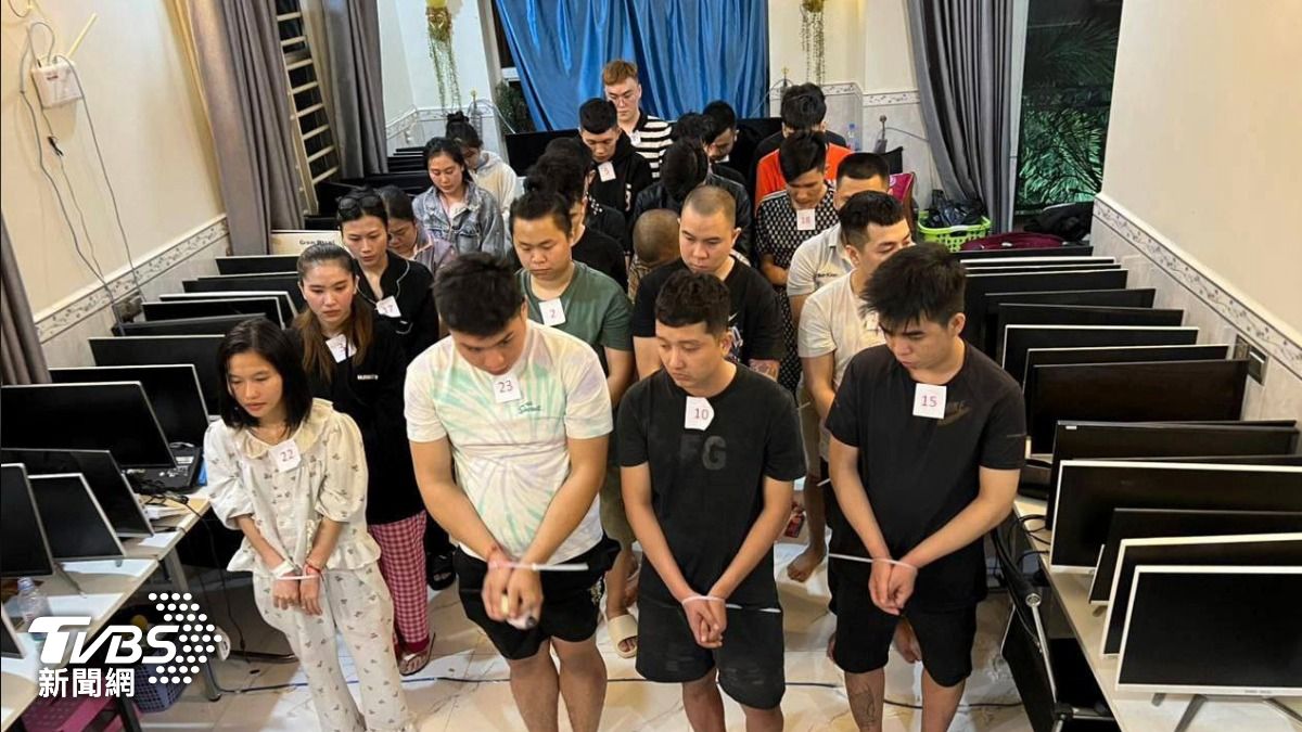 柬埔寨掃蕩詐騙，上千人被捕，其中包含75名台籍嫌犯。（圖／達志影像美聯社）
