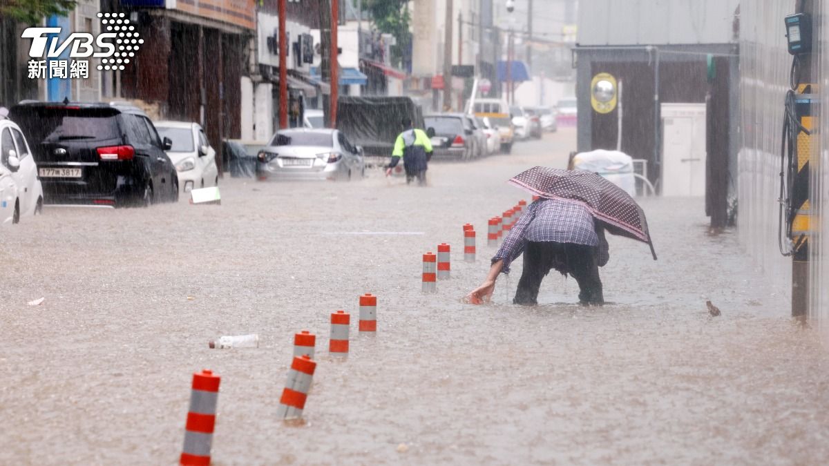 200年一度暴雨!韓國洪水4死1失蹤 逾5千人離家避難