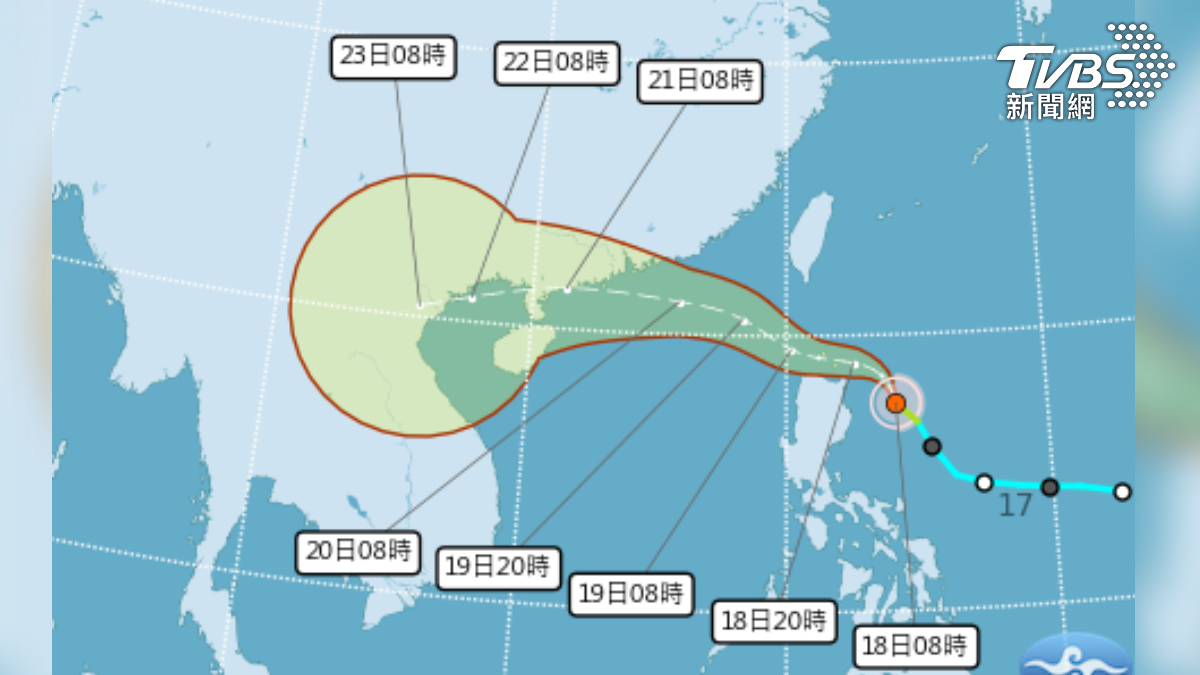 薇帕颱風估替花東、恆春半島山區,帶來總雨量最高700毫米。(圖/TVBS)