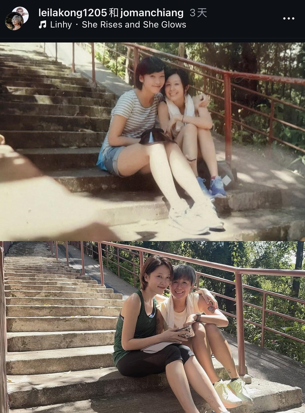 唐寧在貼文中透露,與蔣祖曼在15年前就已經認識。(圖/翻攝自唐寧IG)