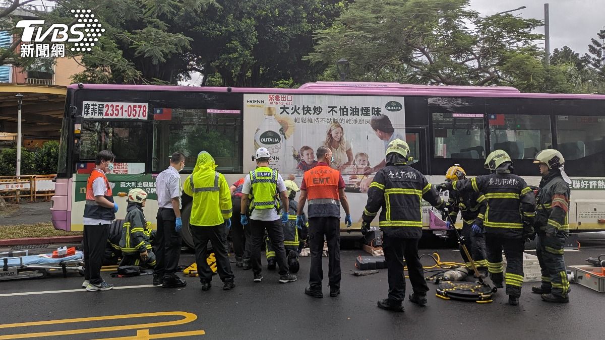 車禍現場外觀。（圖／TVBS）