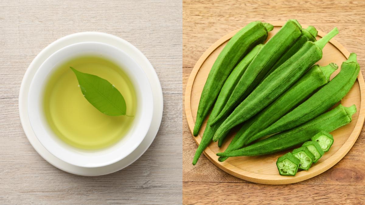 秋葵綠茶成分天然、熱量低、製作容易。(示意圖/shutterstock達志影像)