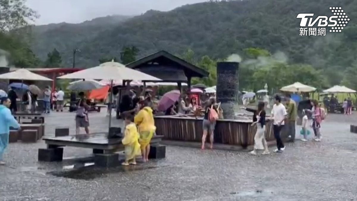 清水地熱遊客較平常減少大約三成。（圖／TVBS）