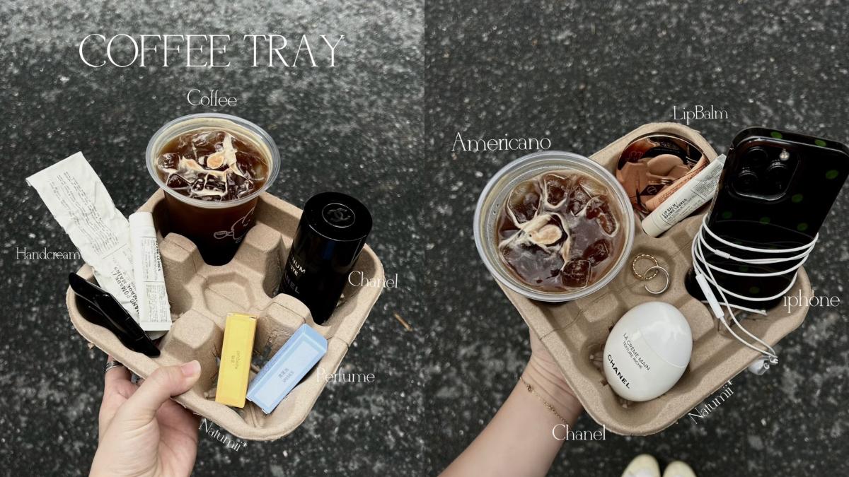  Coffee Tray 曬包照。（圖／翻攝自小紅書＠Natumii*）
