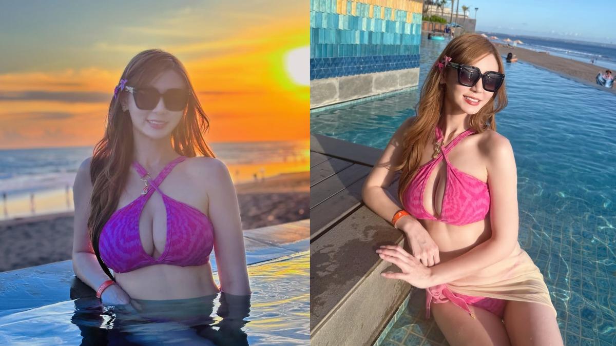 短今昨(18)日在IG貼出一系列峇里島度假美照。(圖/翻攝自短今IG)