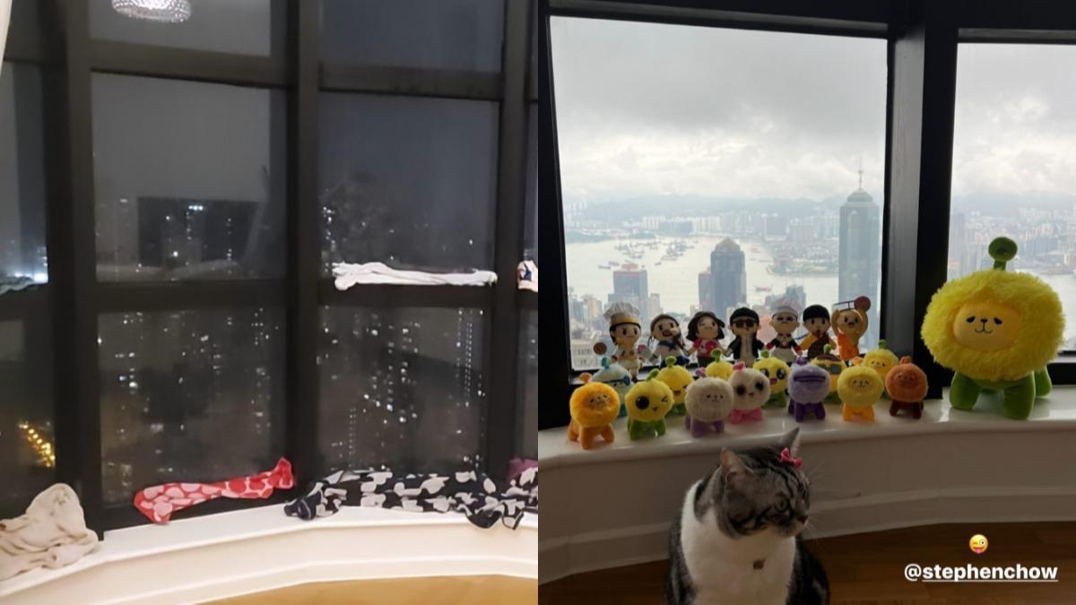 從蔡卓妍過去分享的動態中也能窺見豪宅窗外景觀,視野遼闊。(圖/翻攝自蔡卓妍IG)