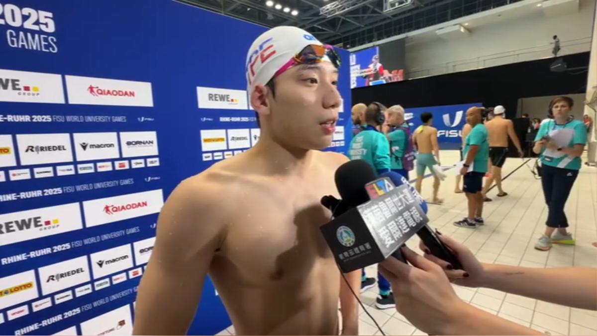 台灣蝶王王冠閎,總分第一挺進德國世大運金牌戰。(圖/TVBS)