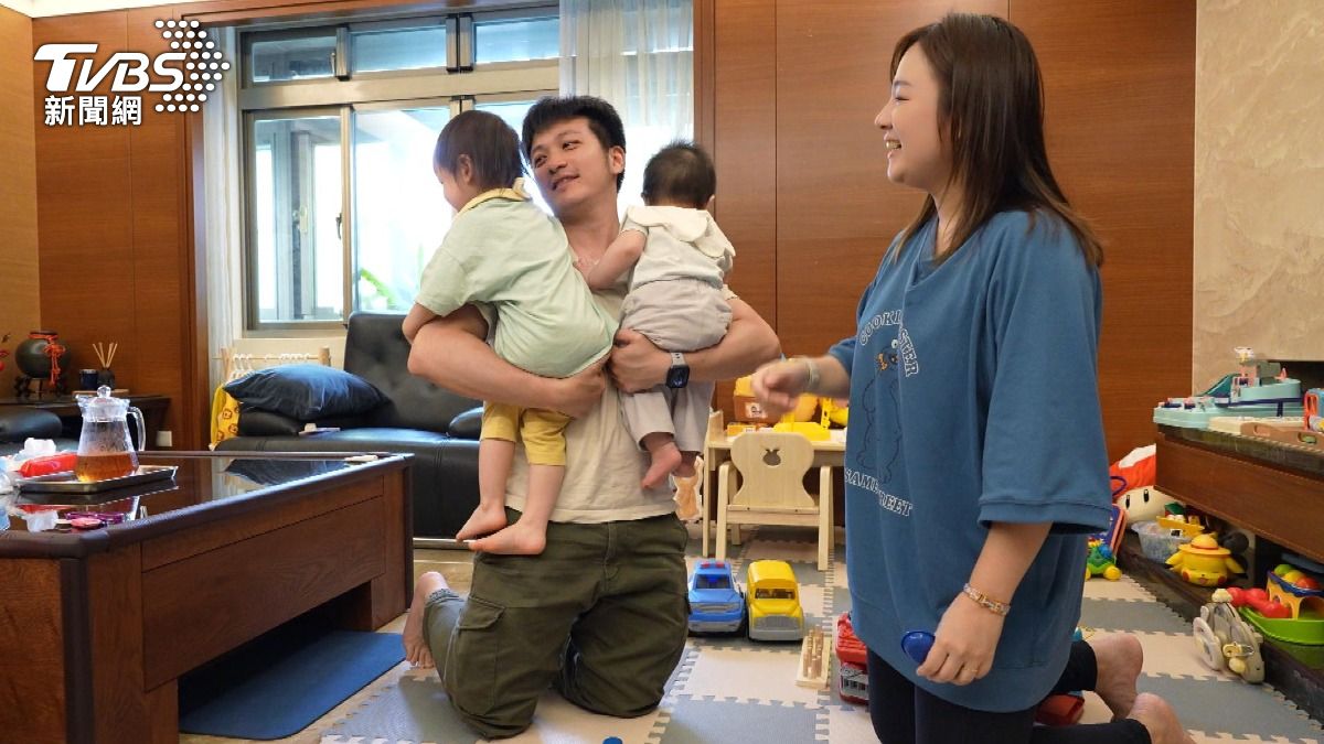 育兒津貼成為不少爸媽減輕負擔方式。(圖/TVBS)