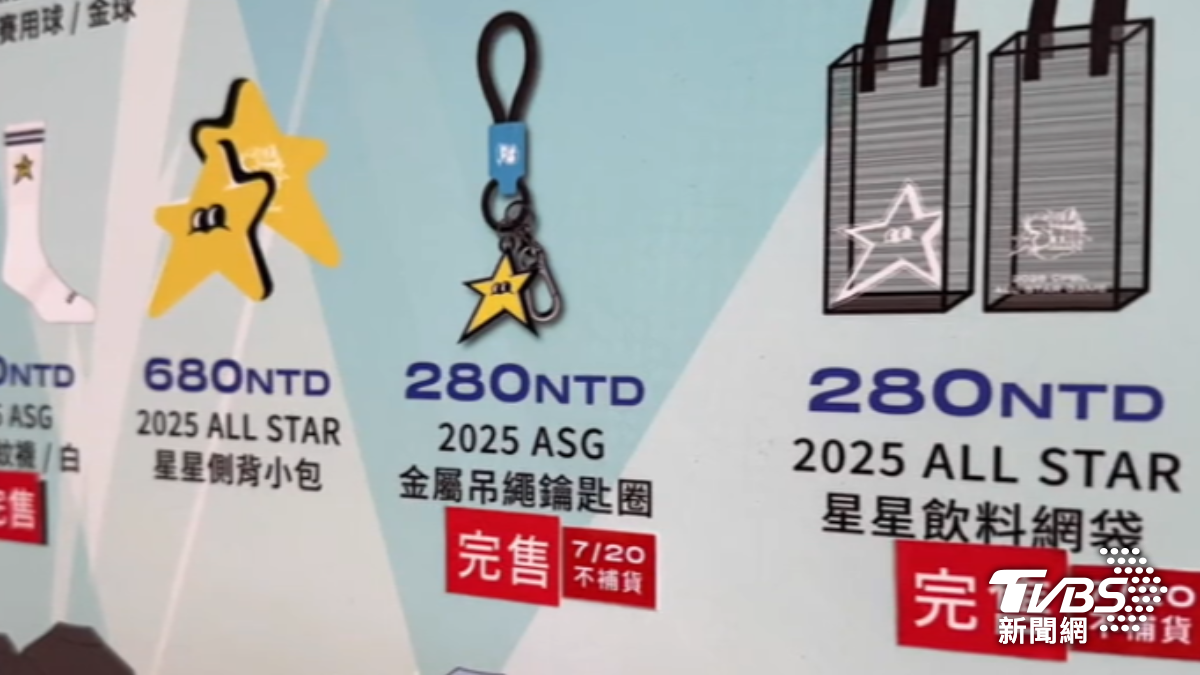 中職明星賽無敵星星周邊被封搶。(圖/TVBS)