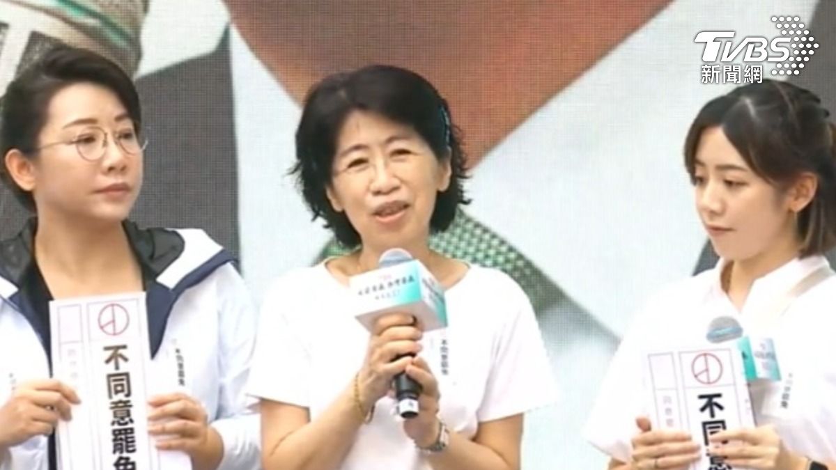 陳佩琪提到,將請律師申請柯文哲的公民投票權。(圖/TVBS)