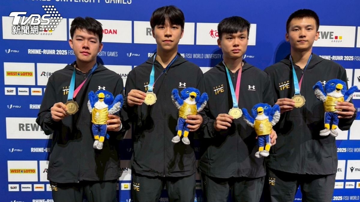 世大運/中華隊「擊敗中國」奪金! 桌球男團歷史首金