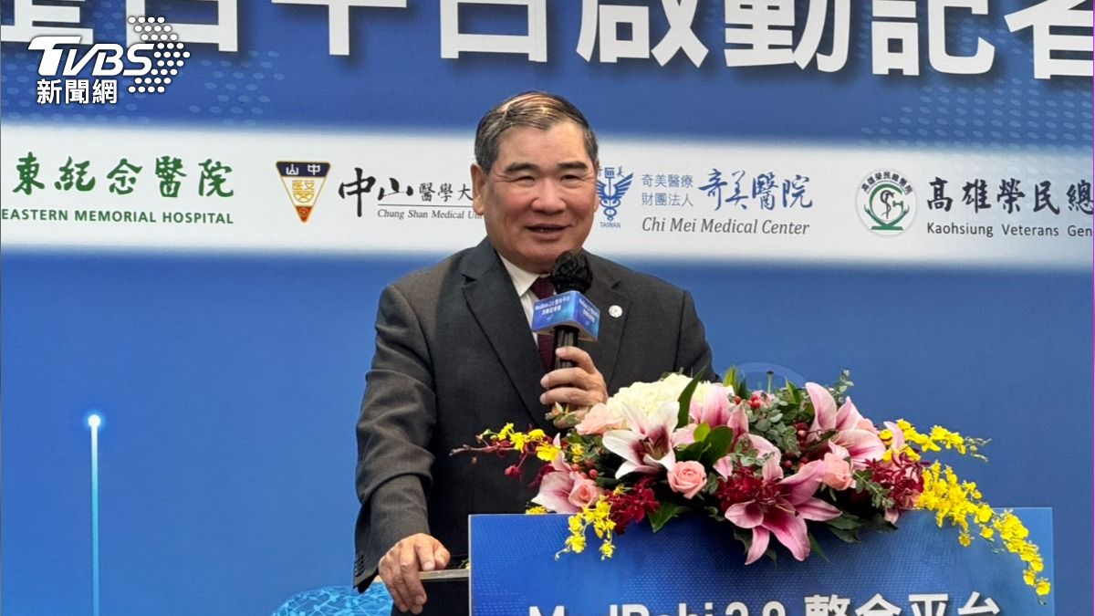 中山附醫總院院長蔡明哲。（圖／謝佩穎攝）