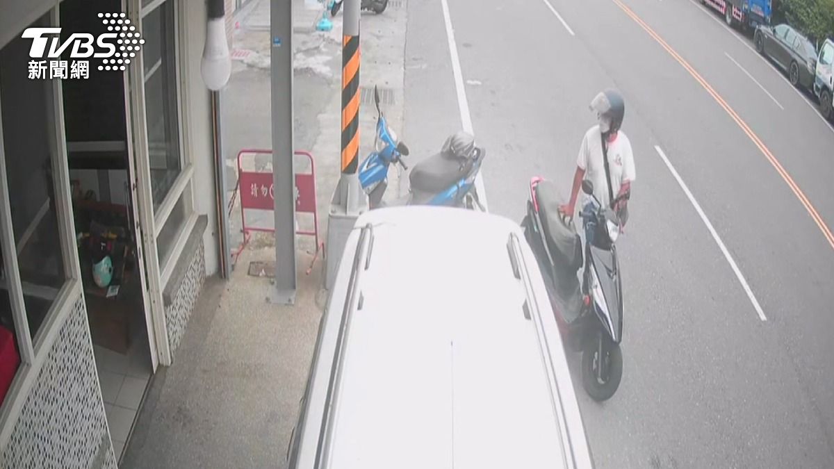 苗栗店家籲提高警覺，警方追查贓車中。(圖／TVBS)