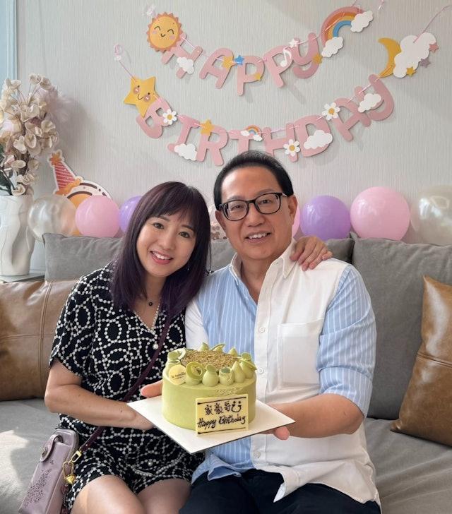 梅小青康復情況理想，近日陪老公劉家豪出席生日慶祝活動。（圖／IG@muisc927）