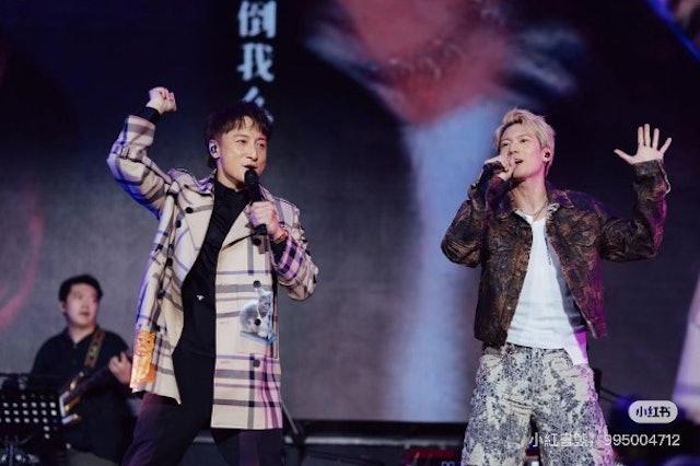 方力申在佛山舉行個唱人演唱會。(圖/翻攝自小紅書)