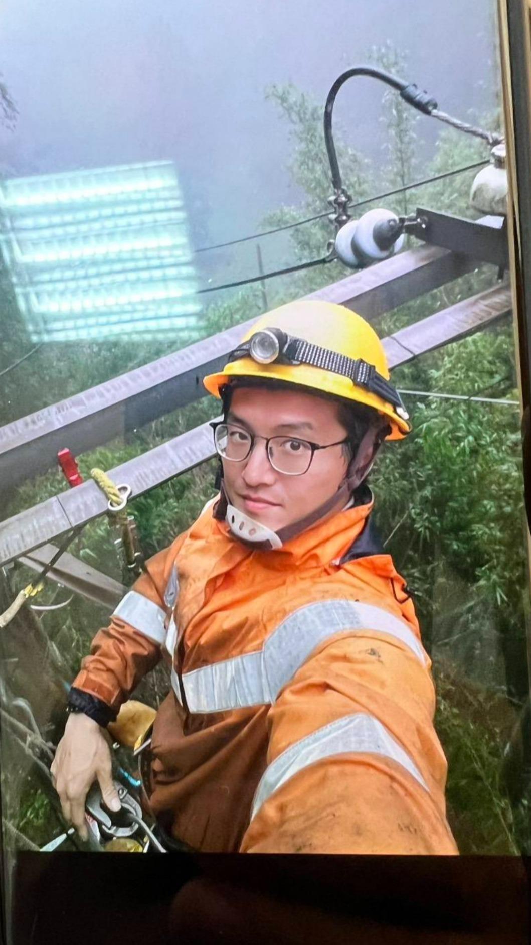 36歲台電員工李元瀚日前搶修時遭電擊重傷,家屬選擇結束葉克膜治療。(圖/家屬提供)