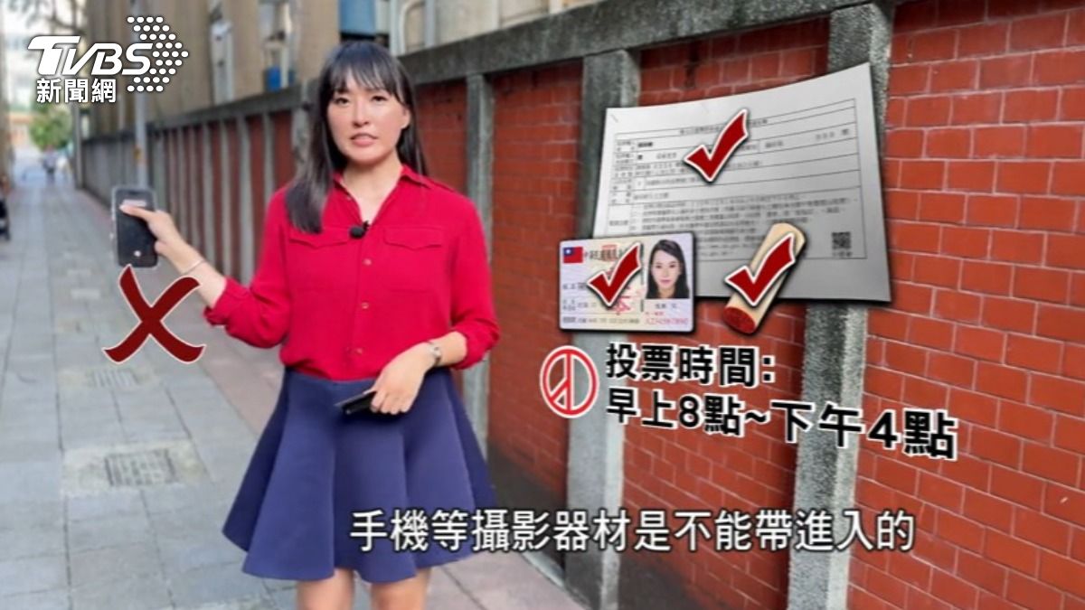 大罷免投票時,投票三寶(國民身分證、印章和投票通知單)不能忘記帶。(圖/TVBS)