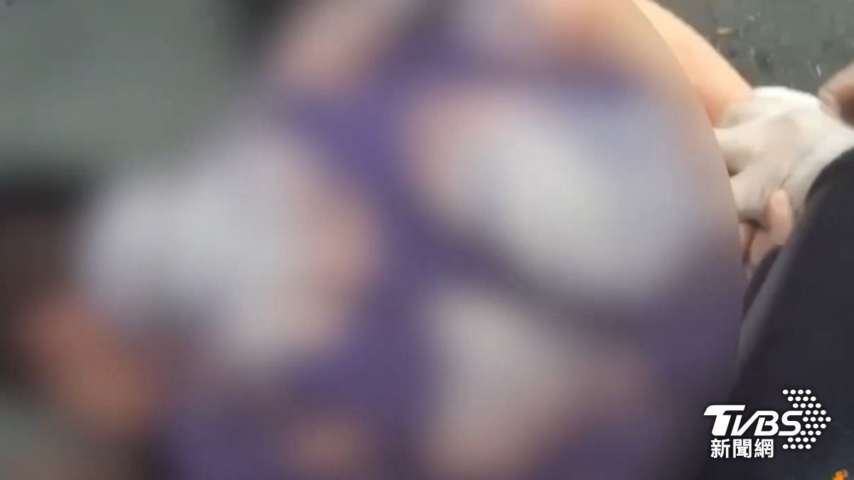 警方壓制陶男。（圖／TVBS）
