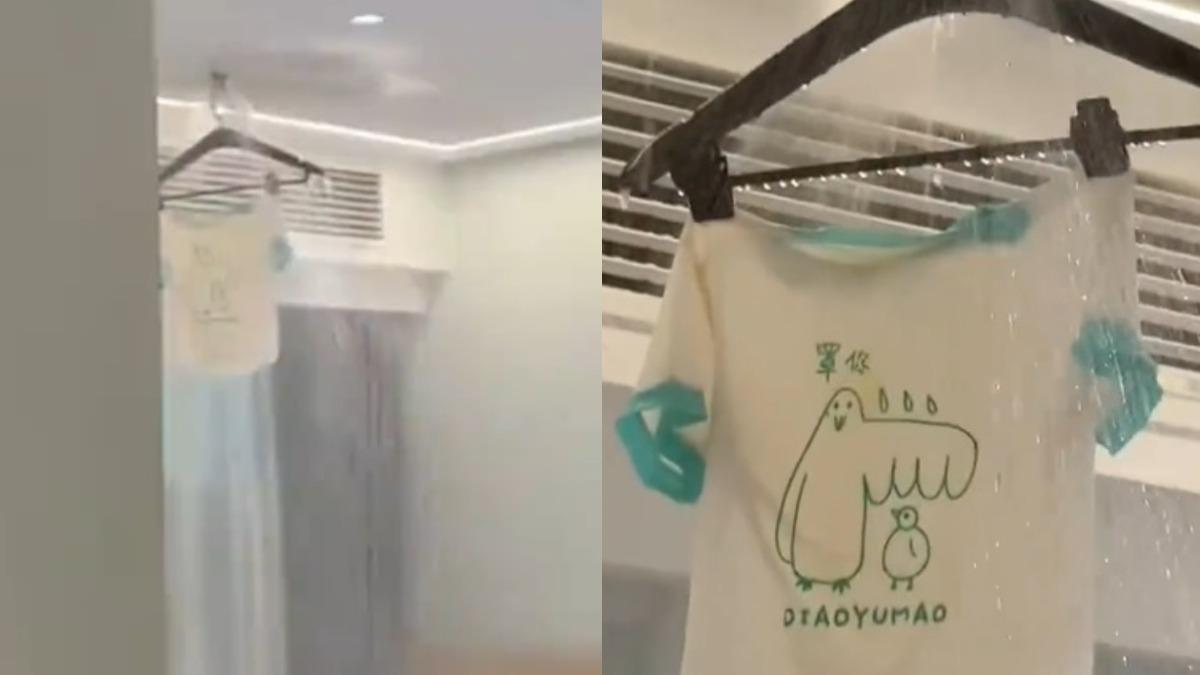 住飯店曬衣服!陸男「1動作害慘」 房間淹水秒噴8萬