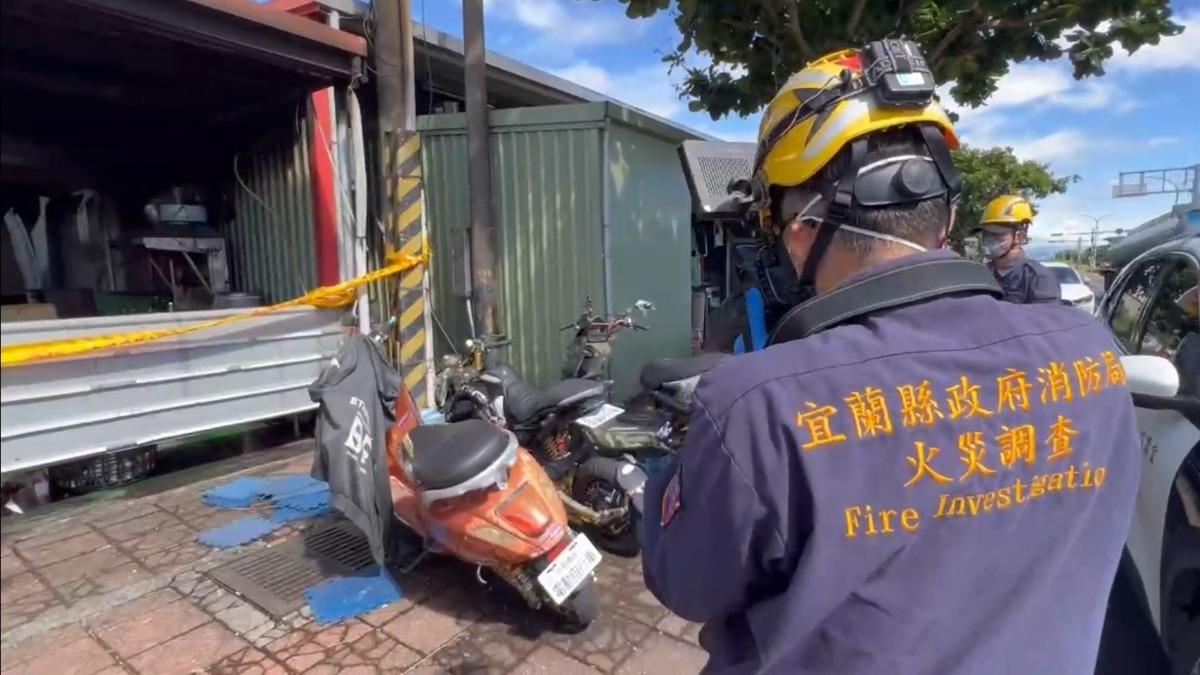 租屋火警釀兩屍三命 火調抽絲剝繭查原因。(圖/TVBS)