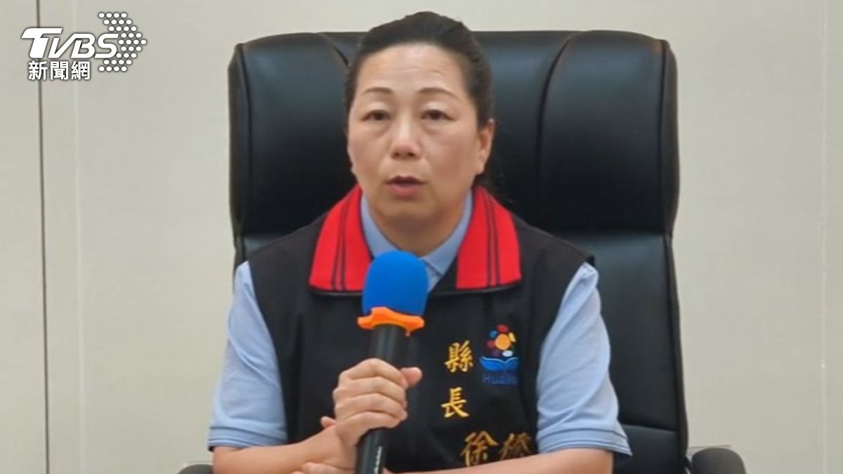 花蓮縣長徐榛蔚表示,若童子賢指控屬實就下台。(圖/TVBS)