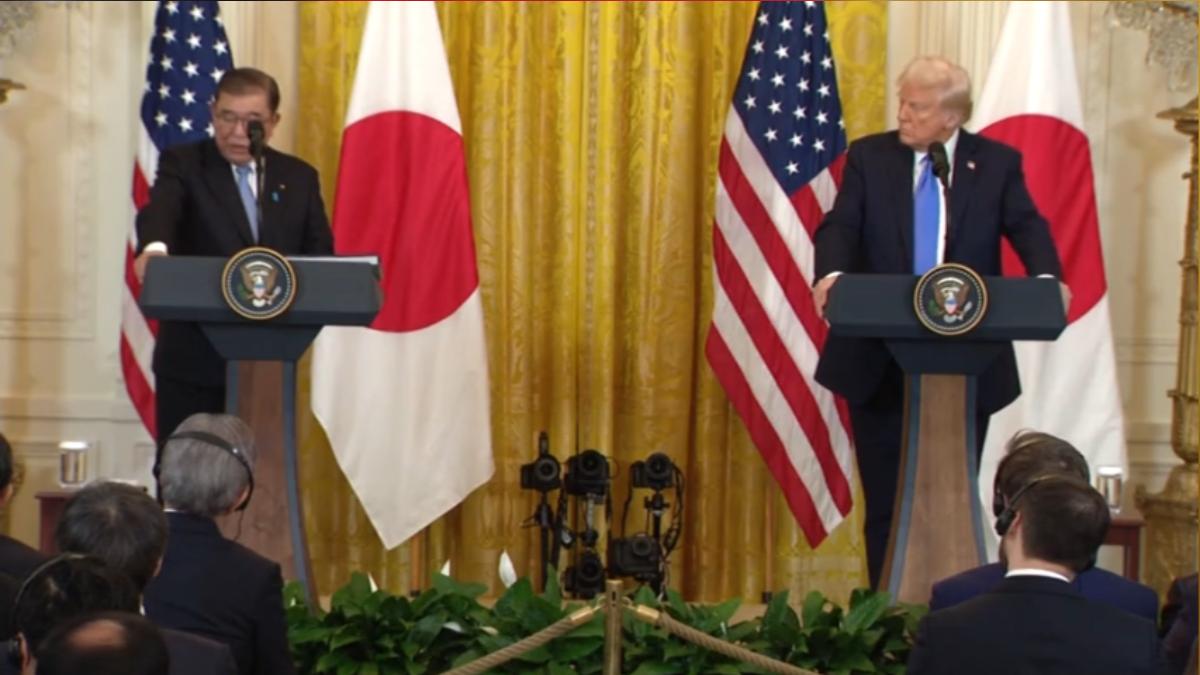 川普對等關稅,對日本降至15%。(圖/TVBS)