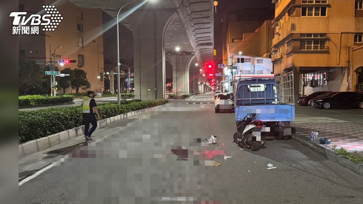 凌晨下班遇死劫 高雄女騎士自撞貨車「血流滿地」傷重不治