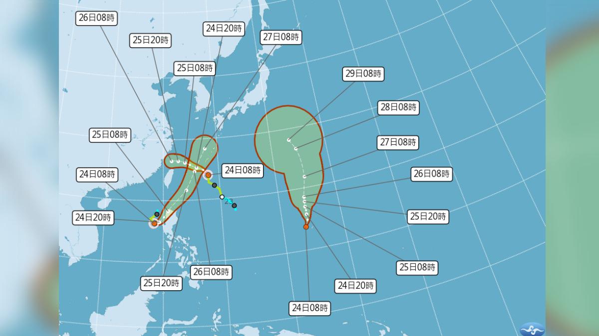 天氣/雙颱將減弱!「柯羅莎」最快今晚生成 對台影響曝