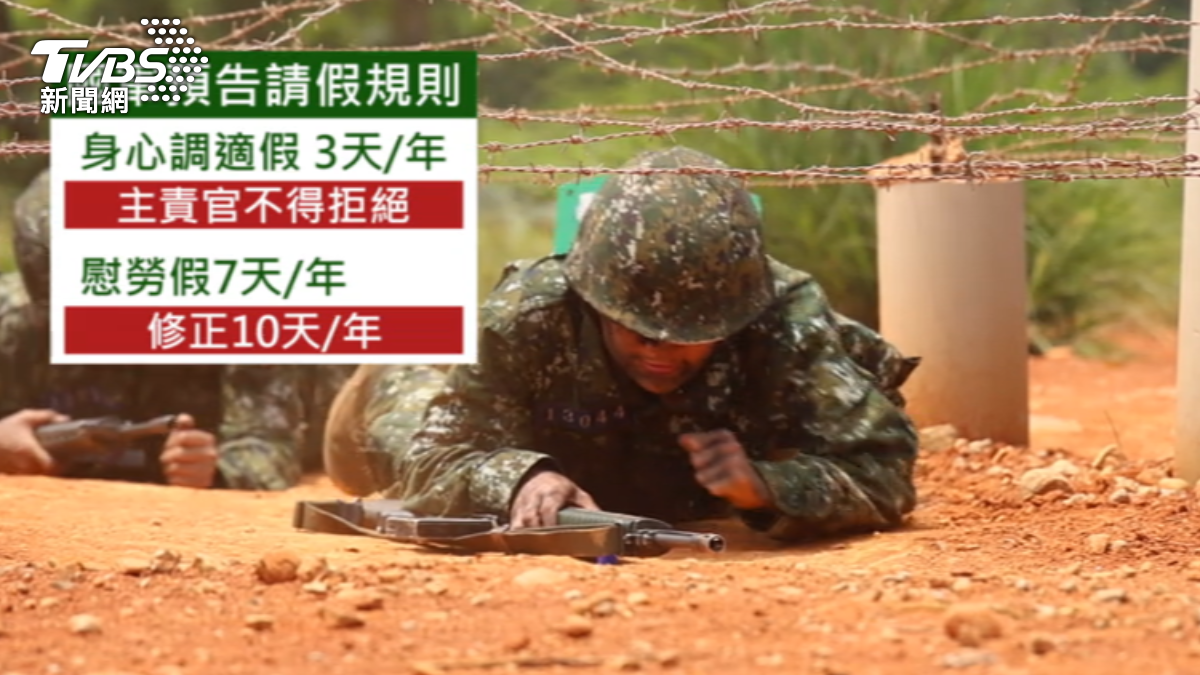 國軍新增休假。（圖／TVBS）
