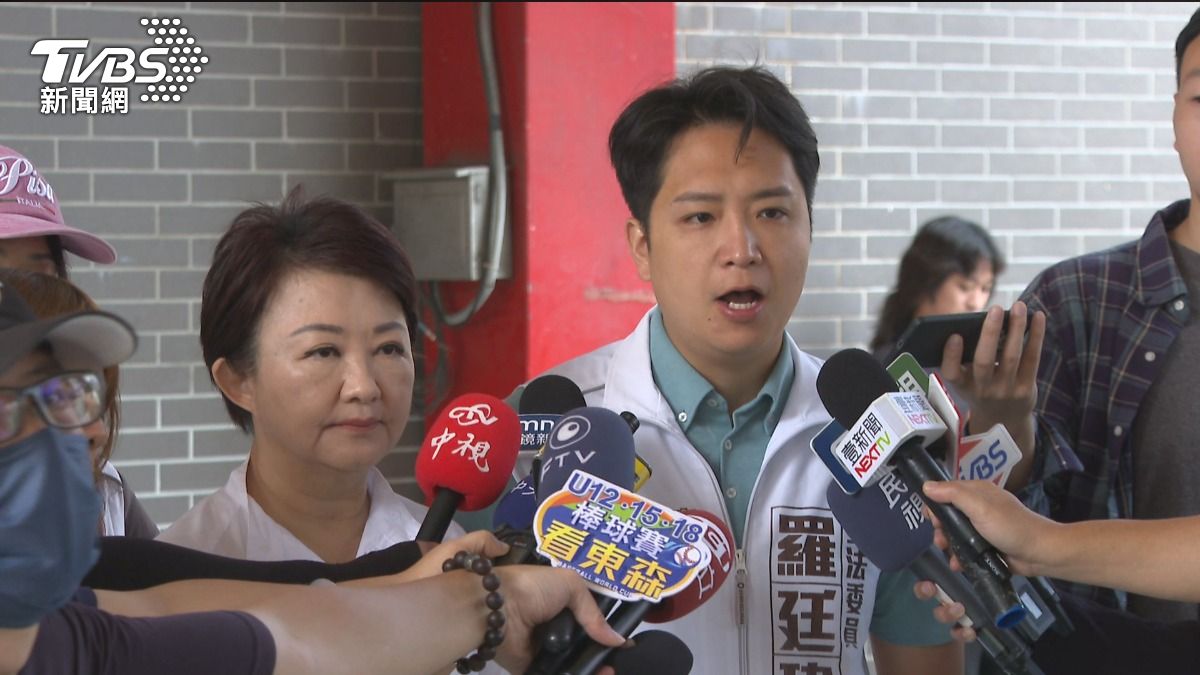 盧秀燕譴責大陸打壓我世大運跆拳道國手 羅廷偉口誤「我曾是黑道」。(圖／TVBS)