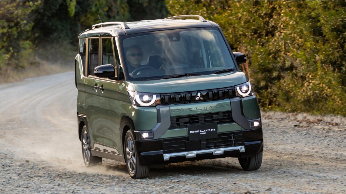 改款Delica Mini傳會針對外觀調整,包括防刮材質烤漆、車頭字樣等。(圖/Mitsubishi提供)