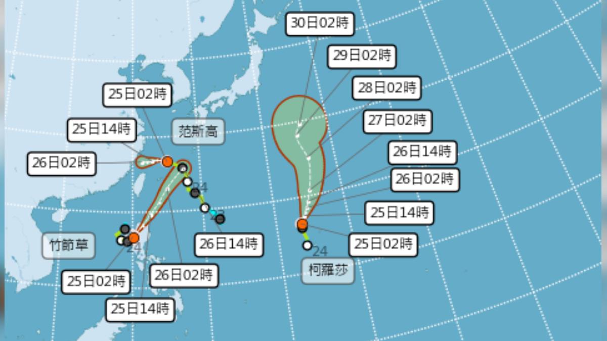 天氣/罷免投票日低壓帶影響 西半部天氣不穩「三颱」動向曝