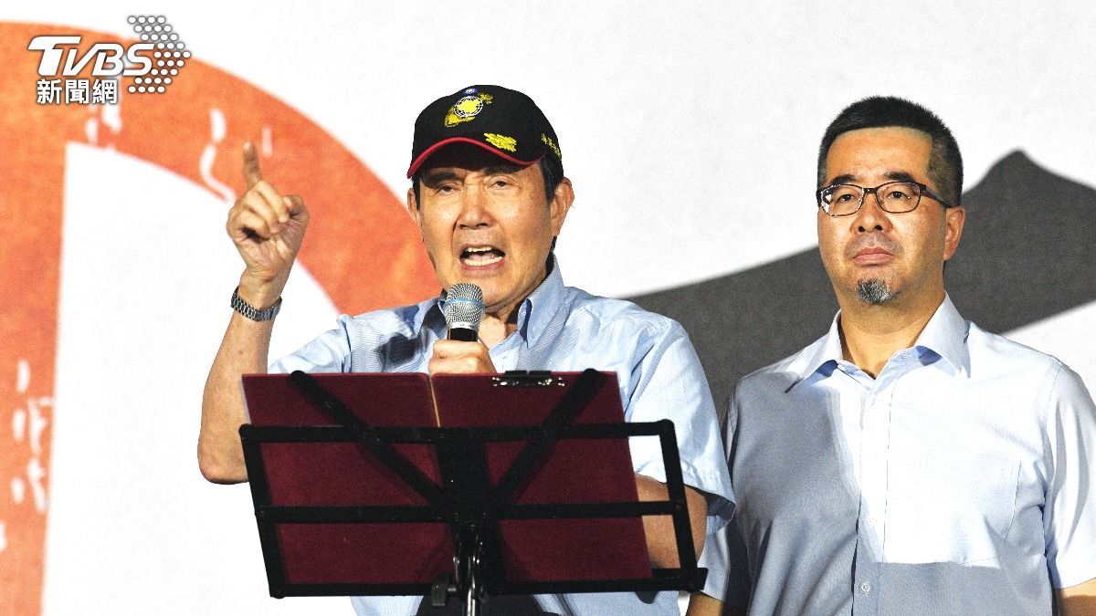 前總統馬英九出席國民黨「不同意罷免」選前之夜。(圖/胡瑞麒攝)