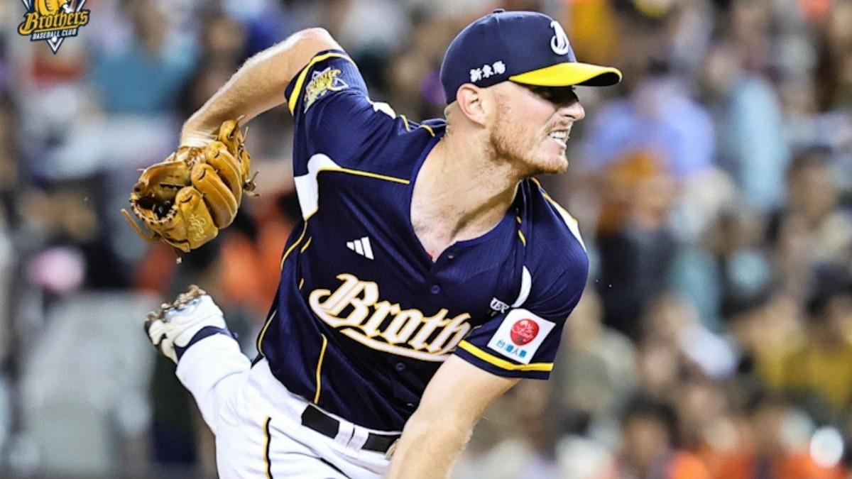 李博登先發6局無失分，幫助中信兄弟5：0完封統一獅。（圖／翻攝自「兄弟Fans Club」臉書）