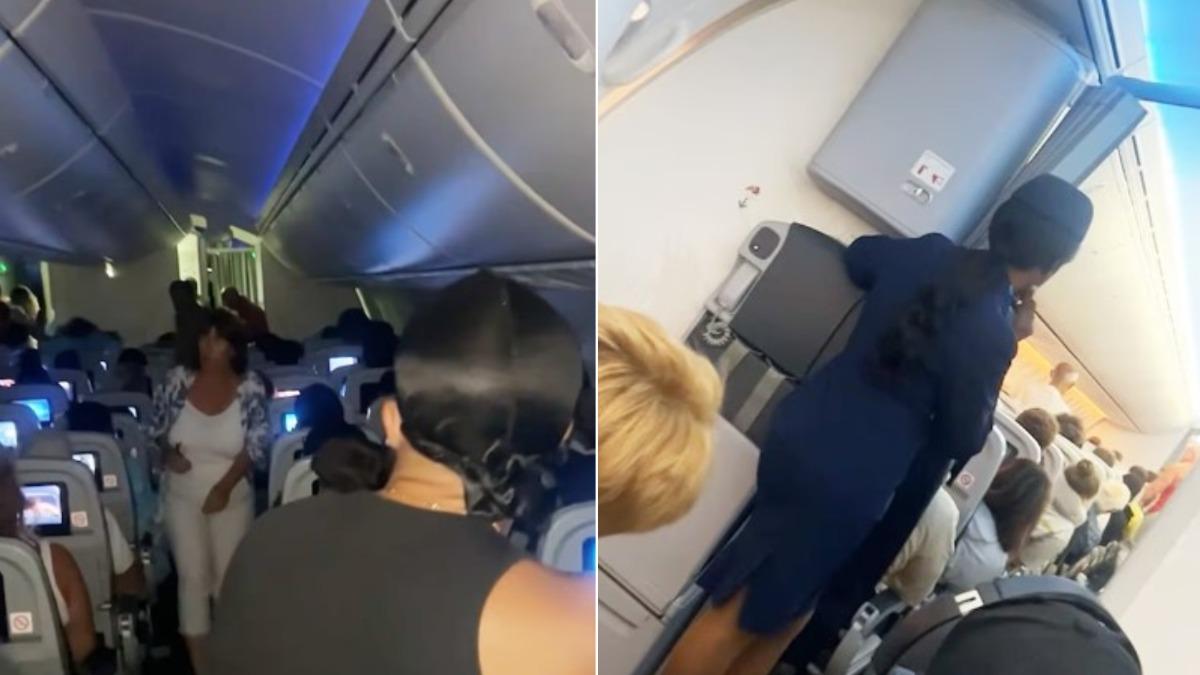 英航乘客失控!3萬英呎高空「亂開機艙門」 乘客嚇壞畫面曝
