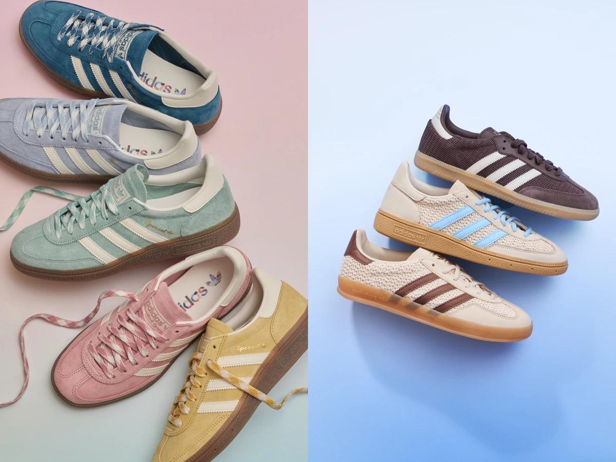 夏日彩色、奶茶藤編T-TOE。（圖／adidas Originals提供）
