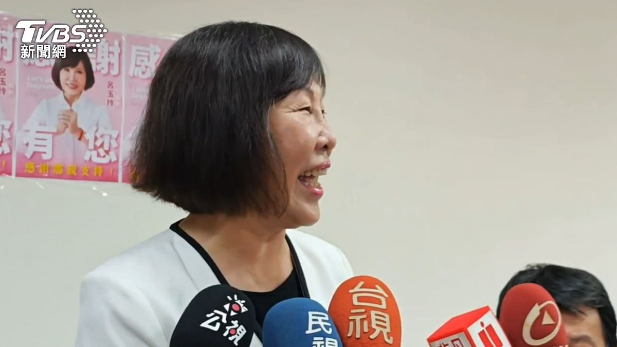 呂玉玲自行宣布大罷免未通過。(圖/TVBS)