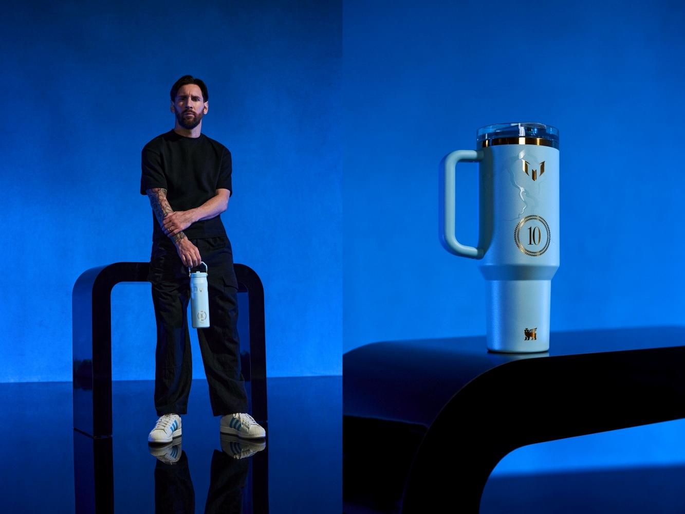 限量款「MESSI x STANLEY 1913」只能在台北101買到。(圖/永新瓦提供)