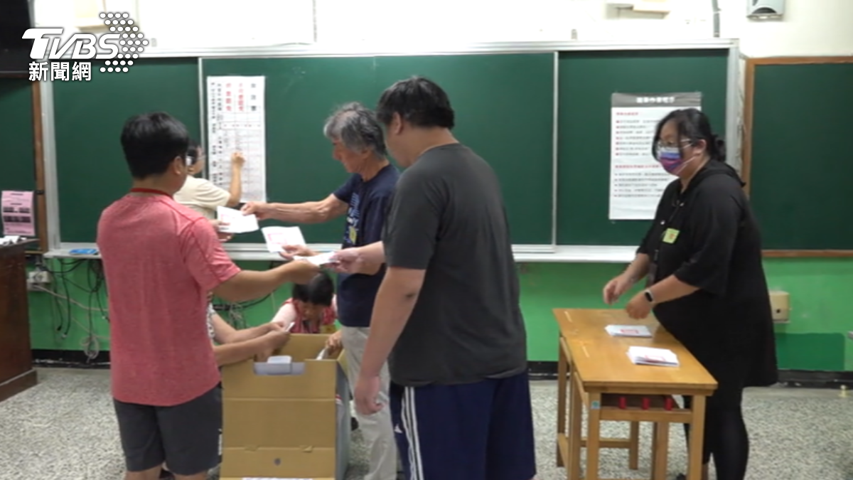 王鴻薇選區開票狀況。(圖/TVBS)