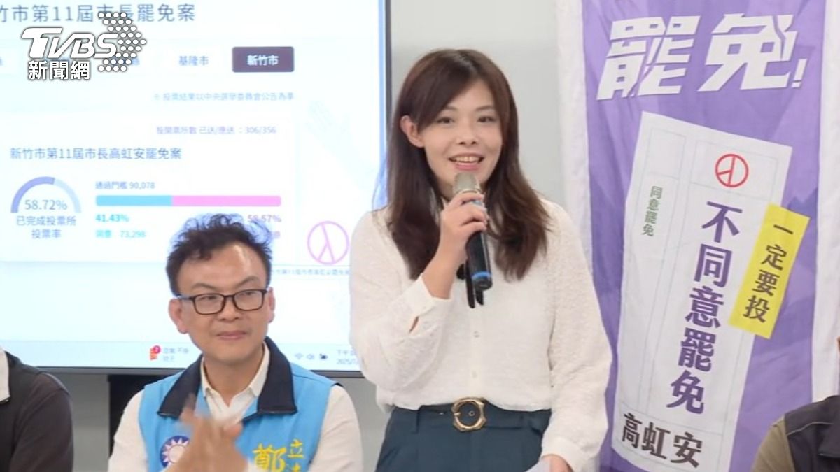 高虹安守住了!關鍵「竹科族群」不同意罷免領先2萬票