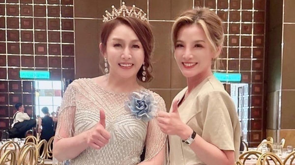 錢珊綾(左)、江泳錡情同姐妹。(圖/環球扶輪社提供)