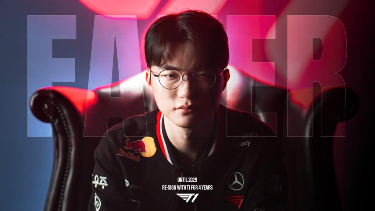「中路戰神」再戰4年!《英雄聯盟》T1續約Faker至2029