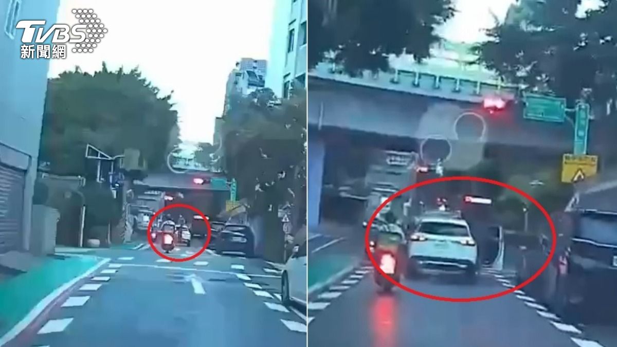 賓士男酒駕上路「妻子趁紅燈換位頂包」 全被後方警車目擊