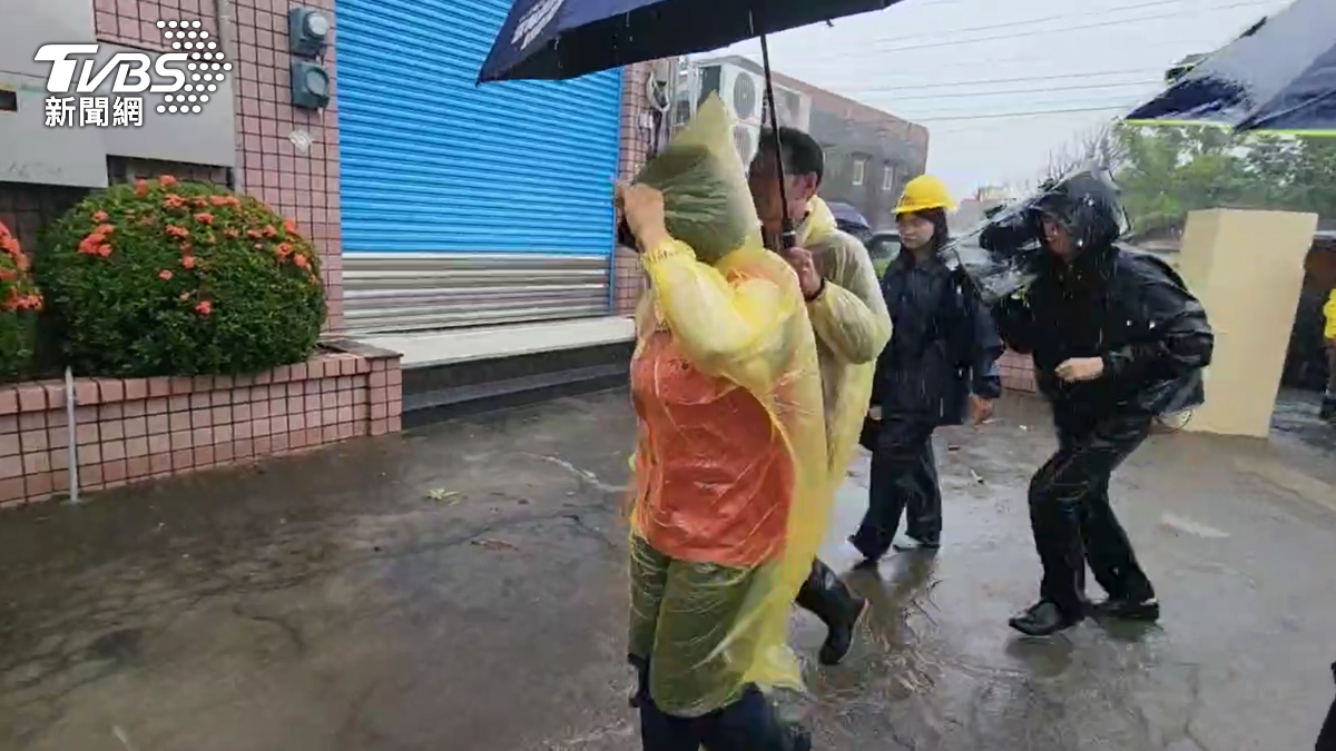 水林鄉持續下大雨。（圖／TVBS）