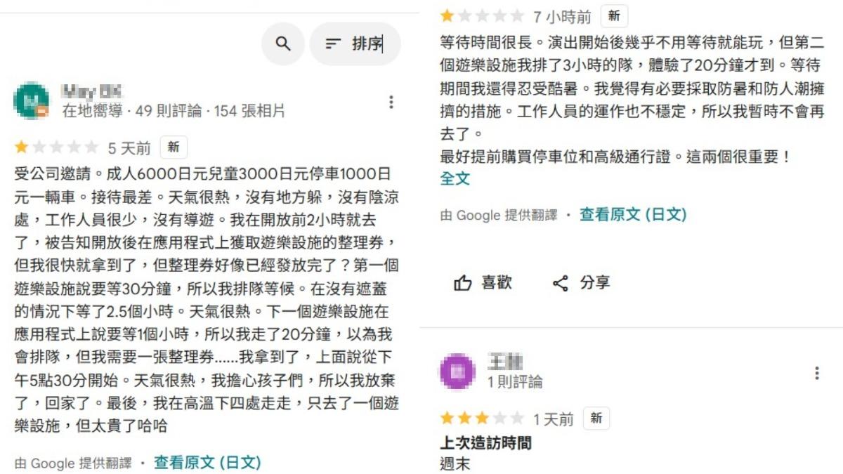 不少網友都抱怨,等候時間太長、設施太少。(圖/翻攝自Google Map)